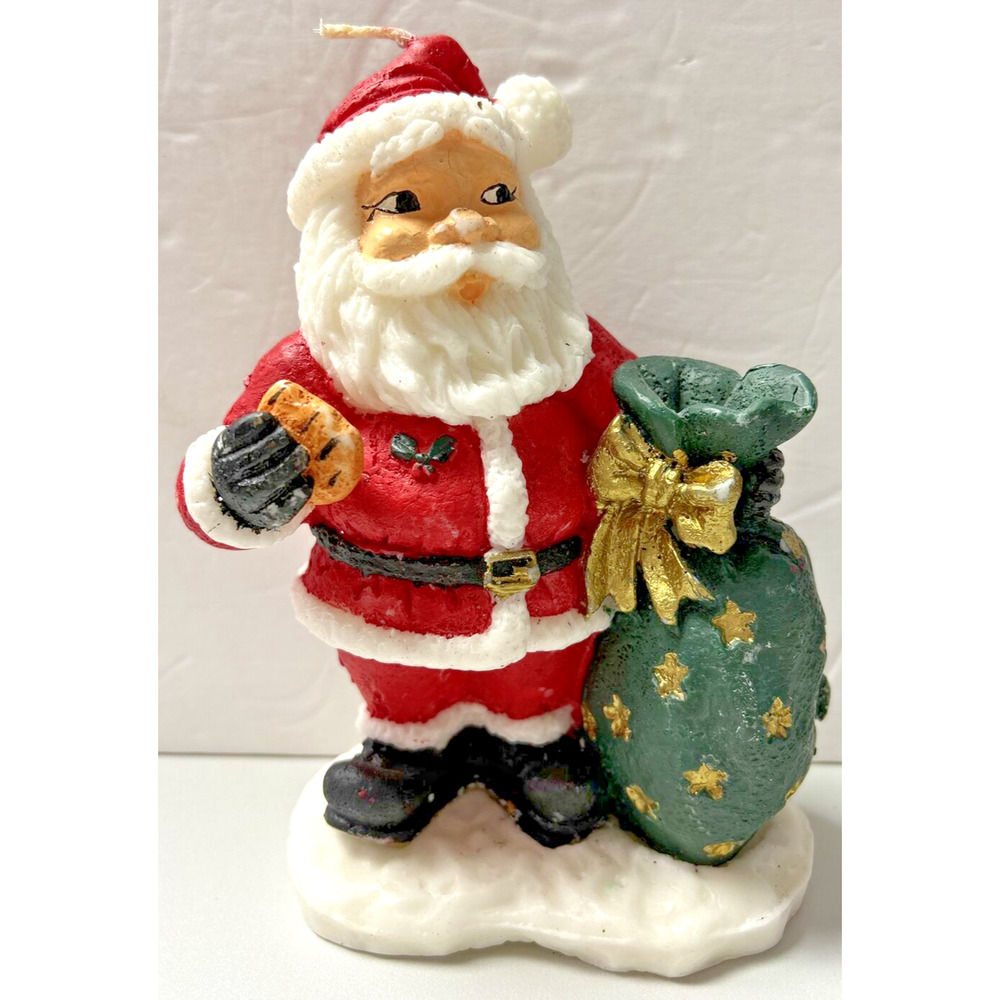 Vintage Santa & Toy Bag Candle 6.5" SKU H299